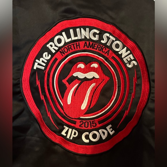 The Rolling Stones 2015 Zip Code Baseball Jacket - Picture 3 of 8